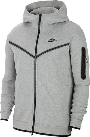 Nike Sportswear Tech Fleece Windrunner Dark Grey Heather/Black MD at Amazon Men’s Clothing store