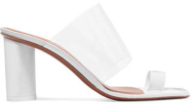 Neous - Chost Leather And Perspex Sandals - White