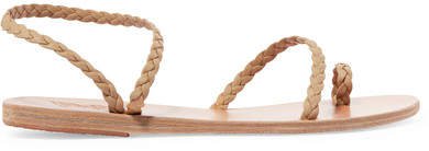 Eleftheria Braided Leather Sandals - Neutral