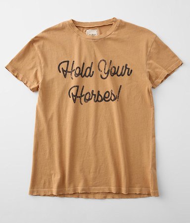 Modish Rebel Hold Your Horses T-Shirt - Women's T-Shirts in Mustard | Buckle