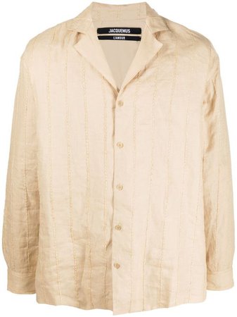 Jacquemus stripe-embroidered Buttoned Shirt - Farfetch