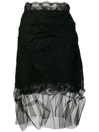 Ermanno Scervino Lace Tulle Skirt - Farfetch