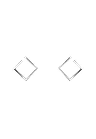 Open Square Geometric Earrings– Pretty Lavish