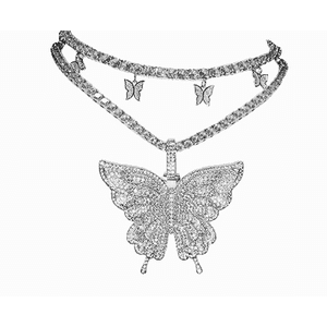 butterfly necklace png