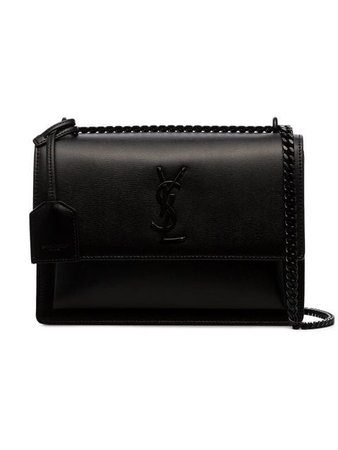 Saint Laurent black sunset medium leather shoulder bag $2,290 - Shop SS19 Online - Fast Delivery, Price