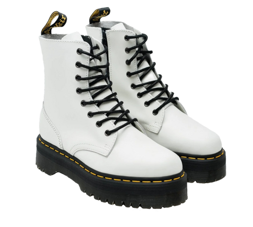 white platform boots doc marten