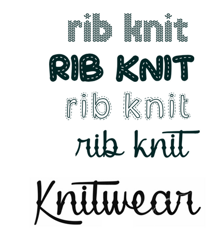 Rib Knit Words