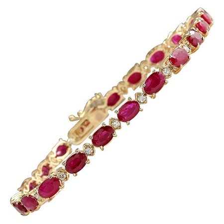 18k gold & rubies bracelet