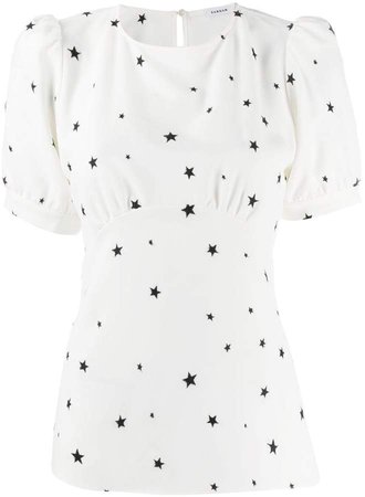 star print blouse