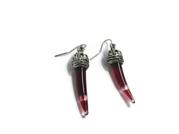 Blood Vial Earrings
