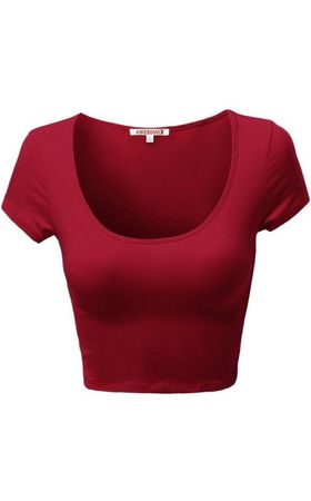 red baby tee