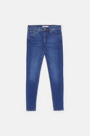 Z1975 MID - RISE SKINNY JEANS-NEW IN-WOMAN-NEW COLLECTION | ZARA United States blue
