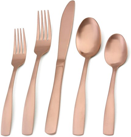 Rose Gold Cutlery Set