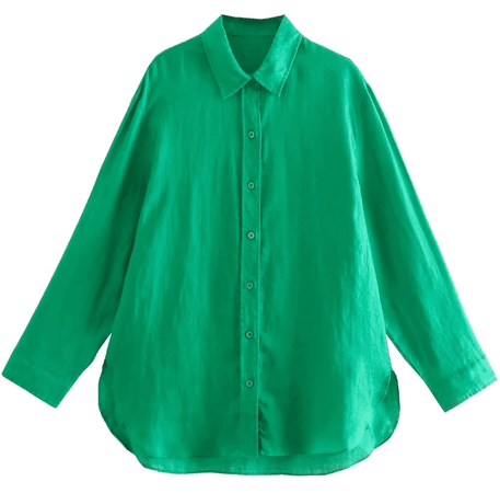 Рубашка зеленая