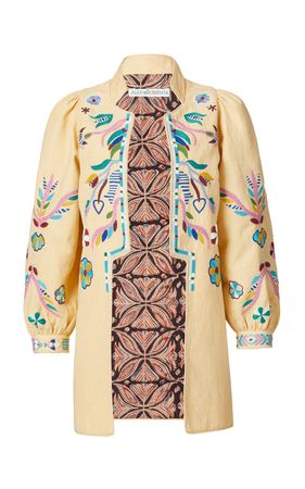 Emmylou Butter Embroidered Coat By Alix Of Bohemia | Moda Operandi