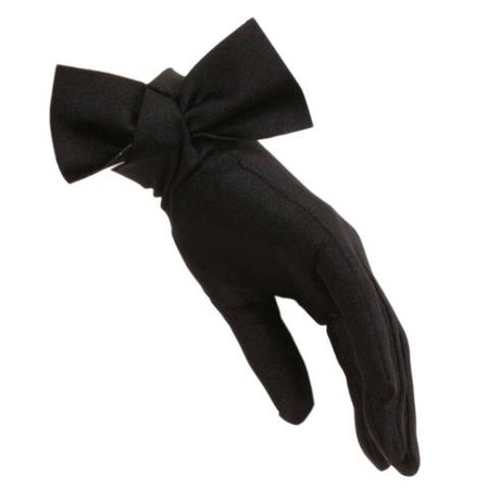 Women's Bow Cocktail Gloves – Black.co.uk