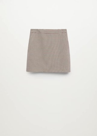 Check design skirt - Women | Mango USA