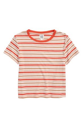 seed heritage Kids' Stripe Rib T-Shirt (Big Girl) | Nordstrom