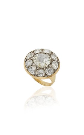 Antique Diamond Cluster Ring by Simon Teakle | Moda Operandi