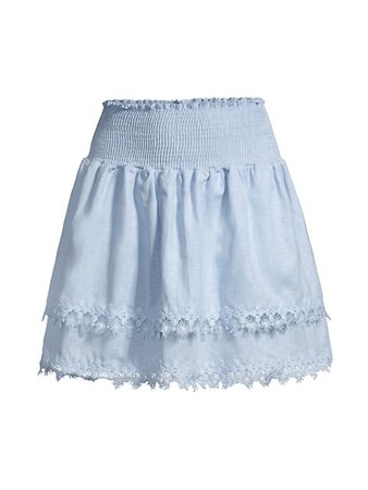 Shop Peixoto Belle Tiered Mini Skirt | Saks Fifth Avenue
