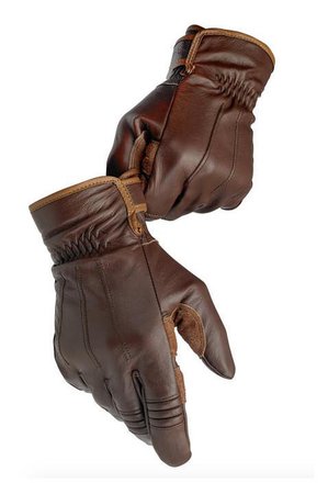 brown work gloves