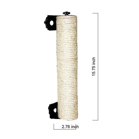 Amazon.com: LUCKSTAR Cat Scratching Post - 13.8" Wall Mounted Sisal Scratching Post for Cat Cage Grinding Claws Cat Toy Cat Accessories Exerciser for Cats or Kitty (White): Pet Supplies