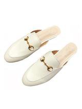 'Tully' Buckled Loafer Slides (2 Colors) - Goodnight Macaroon