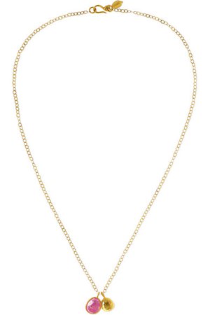 Pippa Small | 18-karat gold ruby necklace | NET-A-PORTER.COM