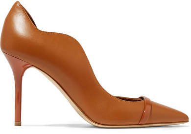 Morrissey 85 Patent-trimmed Leather Pumps - Brown