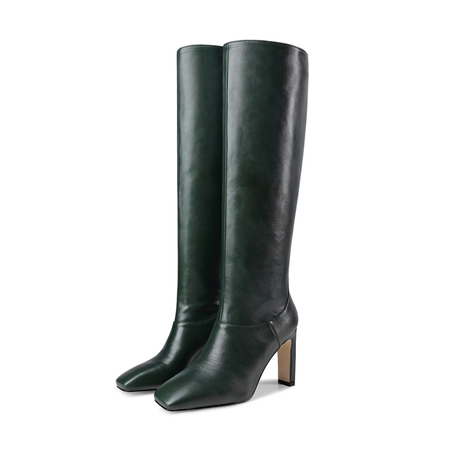 vintage green tall boots