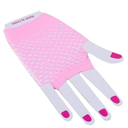 Pink mesh glove
