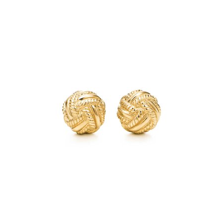 Tiffany & Co. Schlumberger Love Knot earrings in 18k gold. | Tiffany & Co.