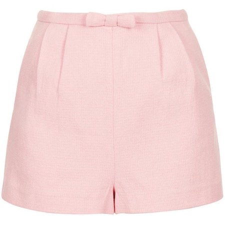 TOPSHOP Pink Bow Front Shorts ($64)