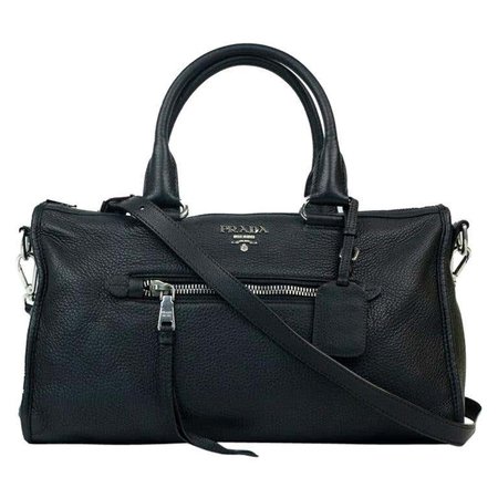 Prada, bag in black leather