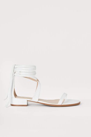Sandals with Straps - White