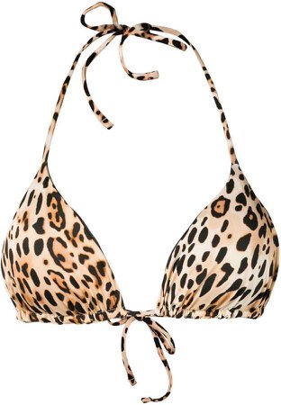 Zoe leopard bikini top