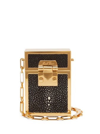 Nicole stingray and gold-plated brass bag | Mark Cross | MATCHESFASHION.COM US