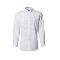 Tuxgear - Mens White Wing Tip Tuxedo Shirt with 1/4" Pleats - Walmart.com