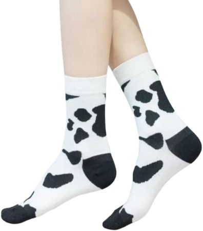 Amazon.com: Pack of Novelty Womens Mens Teens Girls and Boys Socks Animals Fun Colorful Silly Funky Dress Socks (COW Print) : Clothing, Shoes & Jewelry