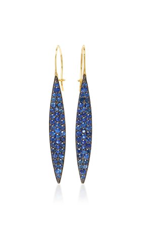 ILA- Odette 14K Gold Sapphire Earrings