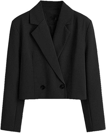 Amazon.com: Ladies spring and autumn short casual slim suit jacket : Clothing, Shoes & Jewelry