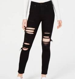 high waisted jeans black ripped - Google Search