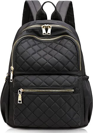 Amazon.com: Small Black Backpack Purse for Women Girls Quilted Backpack Waterproof Travel Daypack Casual Backpack Ladies Designer Book Bag Backpack : Clothing, Shoes & Jewelry