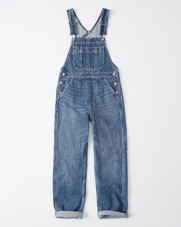 Womens Straight Overalls | Womens Bottoms | Abercrombie.com