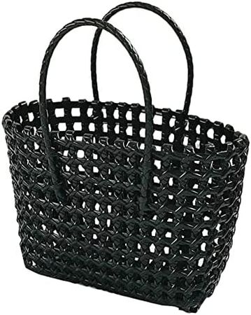 Amazon.com: Straw Tote Bag Simply Hollow Woven Bohemian Handbag Large Beach Shopping Basket Bag : Clothing, Shoes & Jewelry
