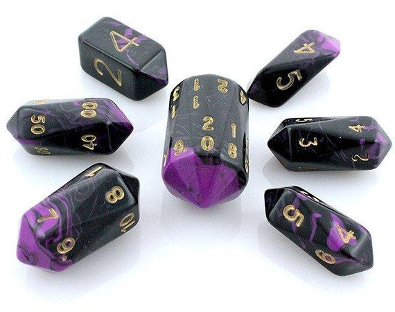 crystal rpg dice set