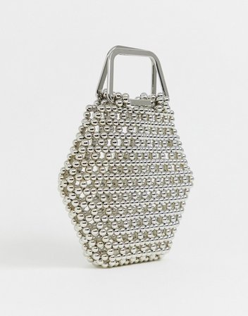 ASOS EDITION hexagon bead bag | ASOS
