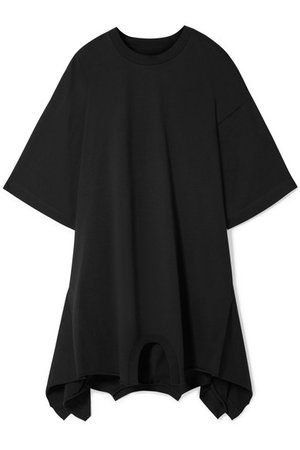 MM6 Maison Margiela | Oversized asymmetric cotton-jersey mini dress | NET-A-PORTER.COM