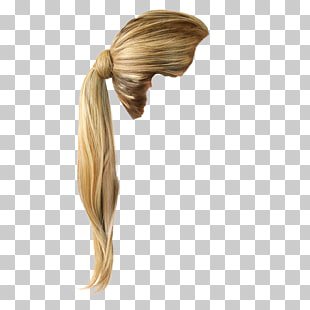 lace wig blonde hair ponytail