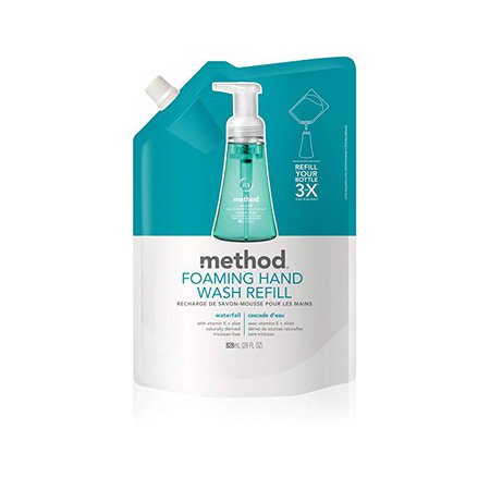 Method Naturally Derived Foaming Hand Wash, Refill, Waterfall, 28 Ounce: Amazon.ca: Health & Personal Care